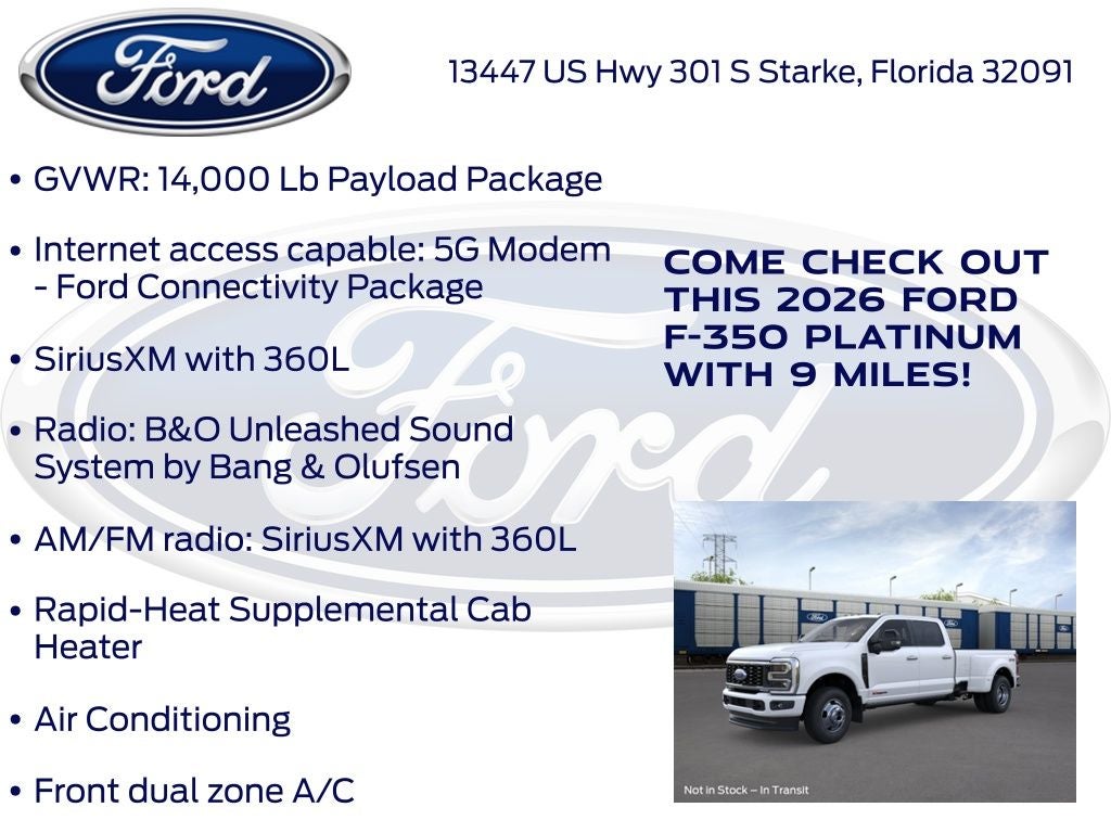 2026 Ford F-350SD Platinum 723A