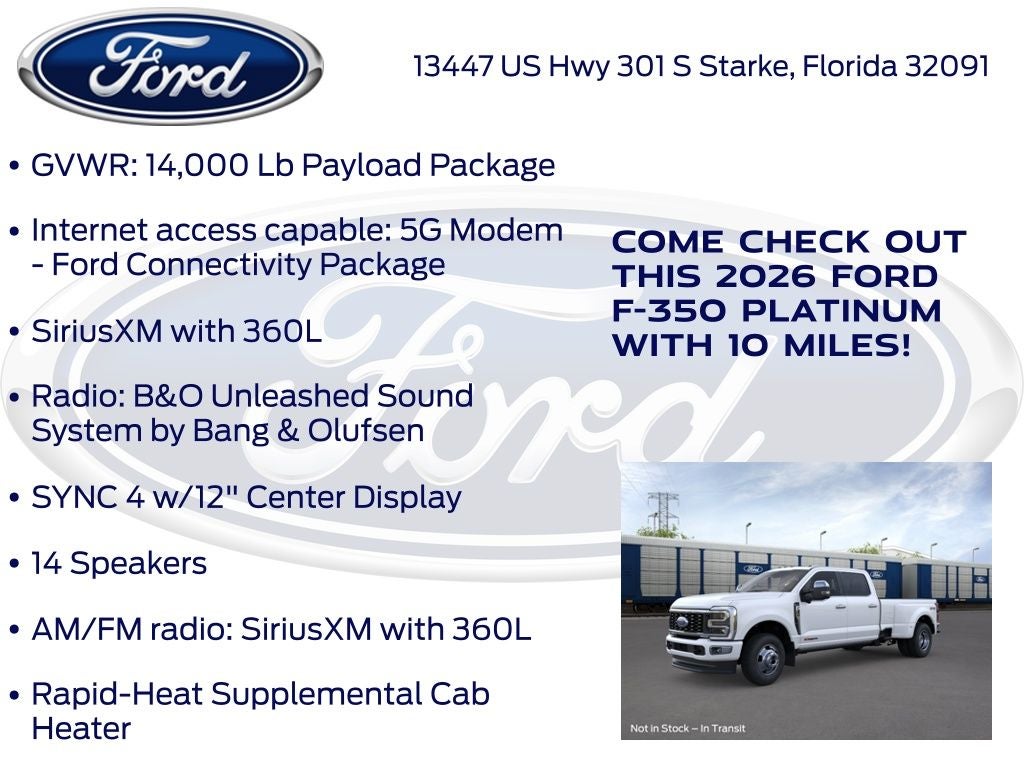 2026 Ford F-350SD Platinum 723A