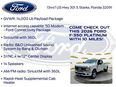 2026 Ford F-350SD Platinum DRW 723A