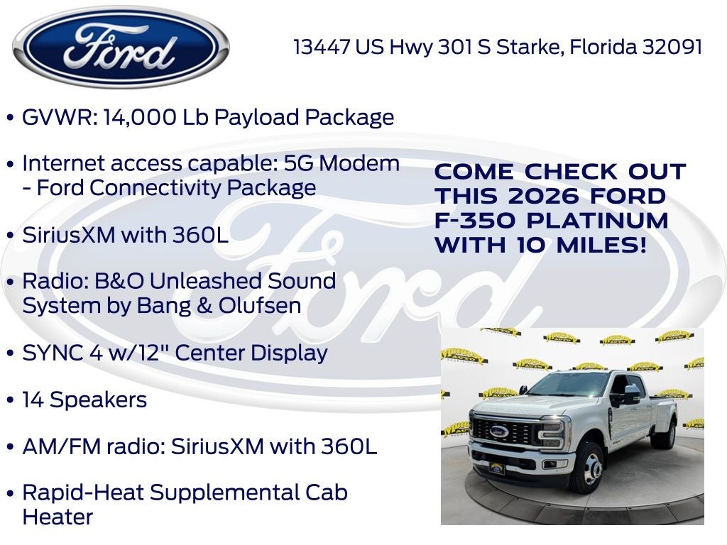 2026 Ford F-350SD Platinum DRW 723A