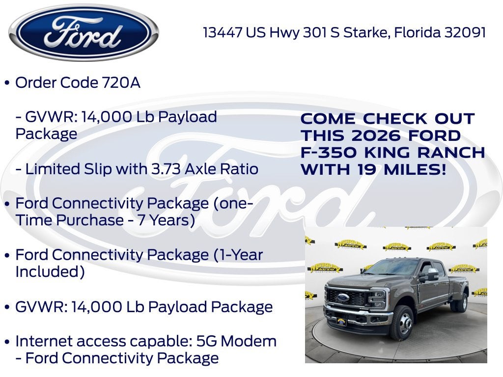2026 Ford F-350SD King Ranch DRW 720A