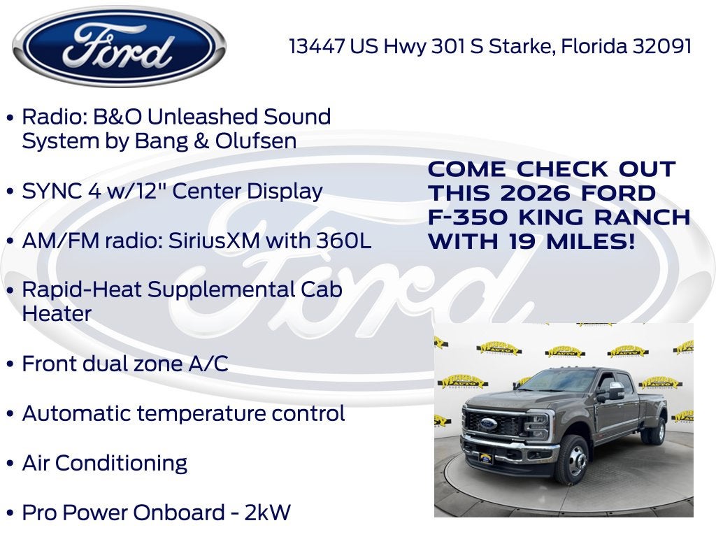 2026 Ford F-350SD King Ranch DRW 720A