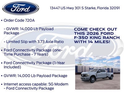2026 Ford F-350SD King Ranch DRW 720A