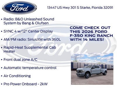 2026 Ford F-350SD King Ranch DRW 720A