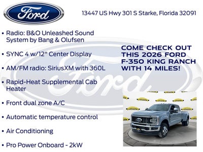 2026 Ford F-350SD King Ranch DRW 720A