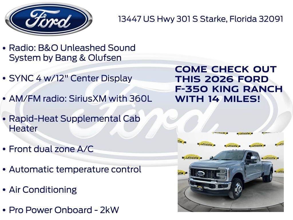 2026 Ford F-350SD King Ranch DRW 720A
