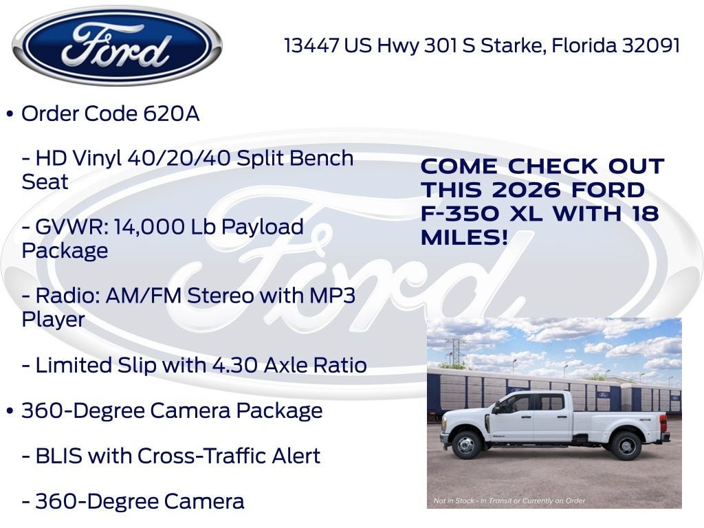 2026 Ford F-350SD XL DRW 620A