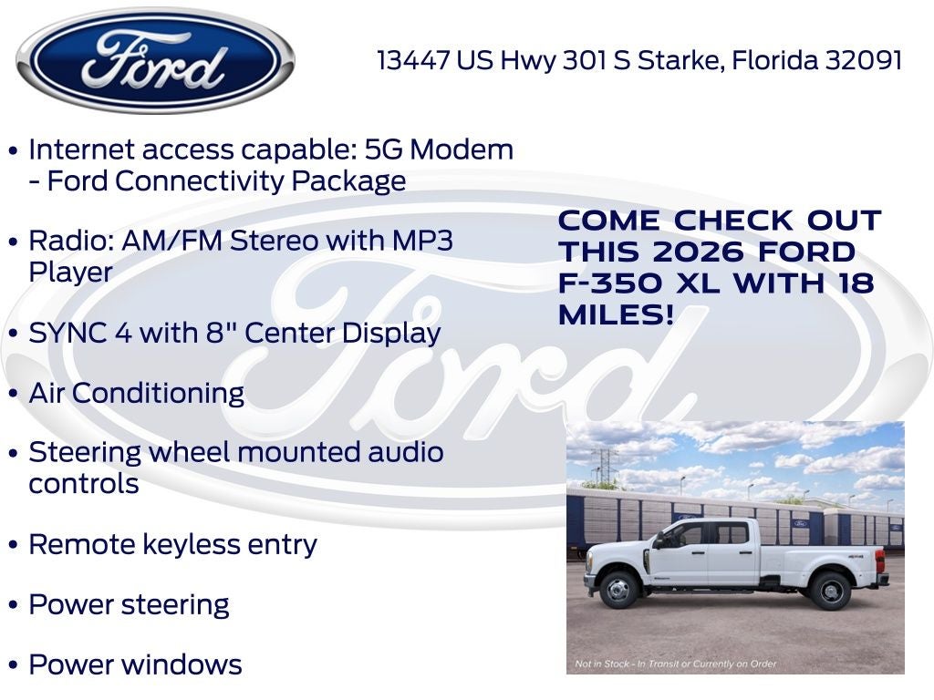 2026 Ford F-350SD XL DRW 620A