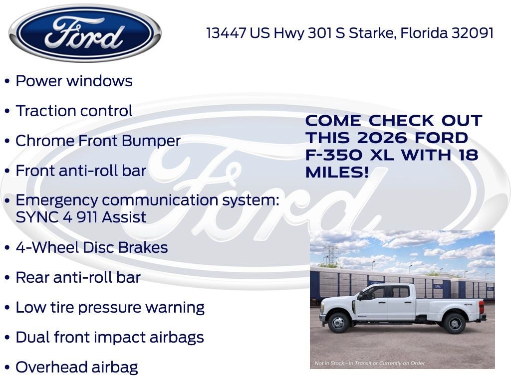 2026 Ford F-350SD XL DRW 620A