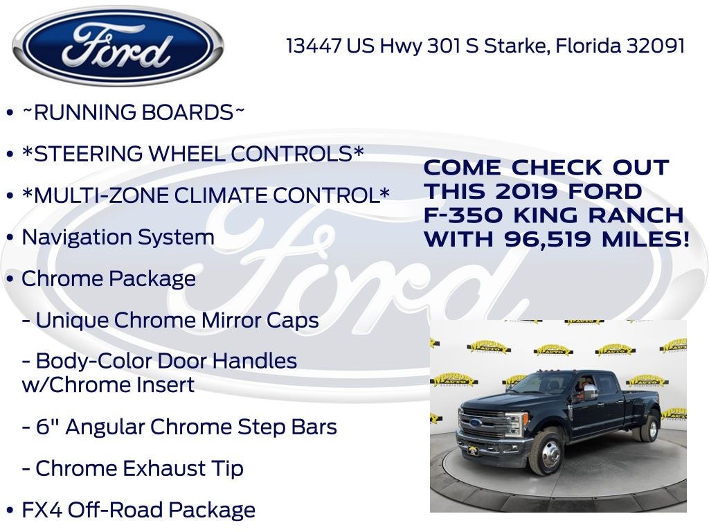 2019 Ford F-350SD King Ranch DRW