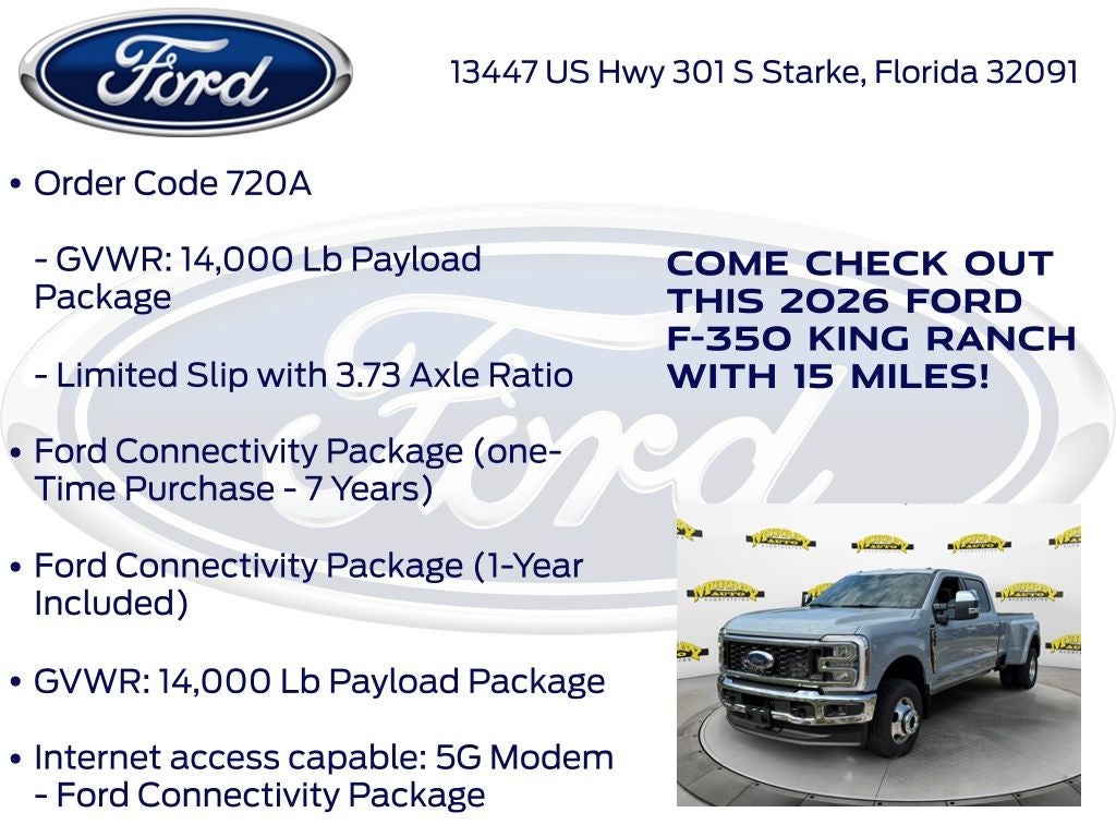 2026 Ford F-350SD King Ranch 720A