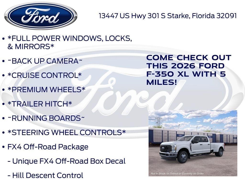 2026 Ford F-350SD XL DRW 620A