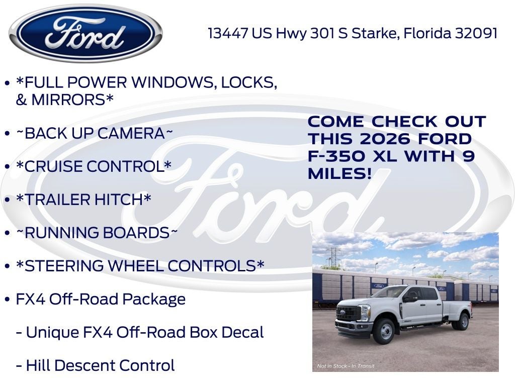2026 Ford F-350SD XL DRW 620A