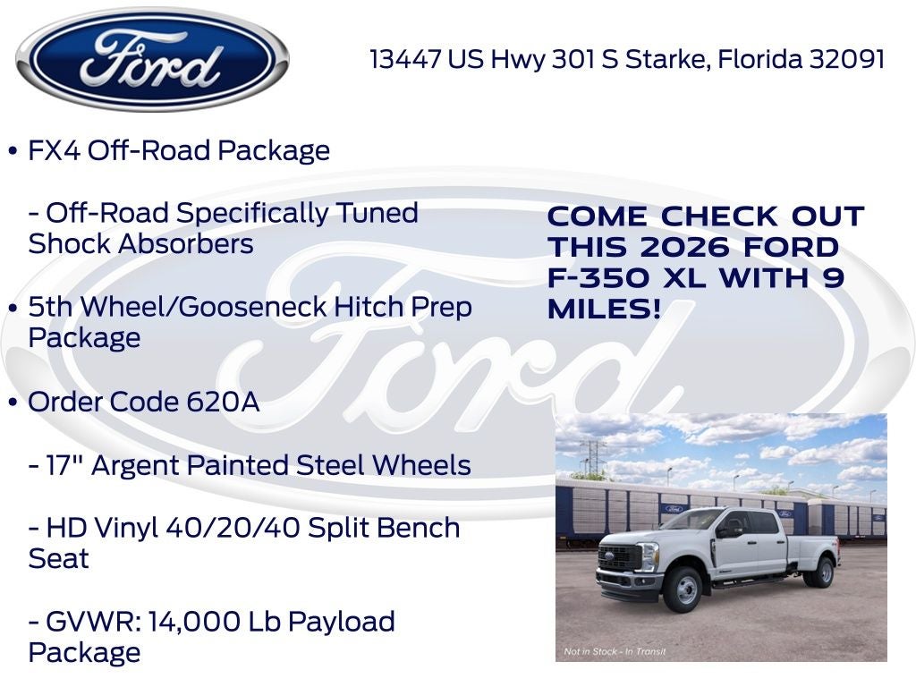 2026 Ford F-350SD XL DRW 620A