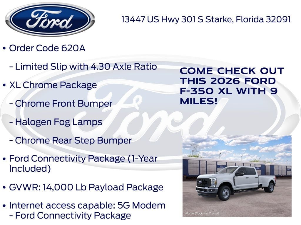 2026 Ford F-350SD XL DRW 620A