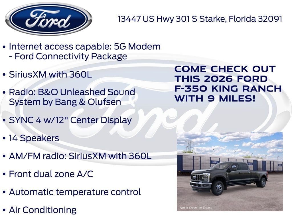 2026 Ford F-350SD King Ranch 720A