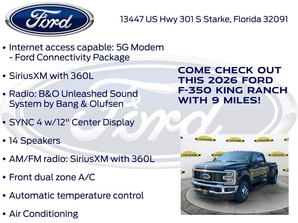2026 Ford F-350SD King Ranch 720A