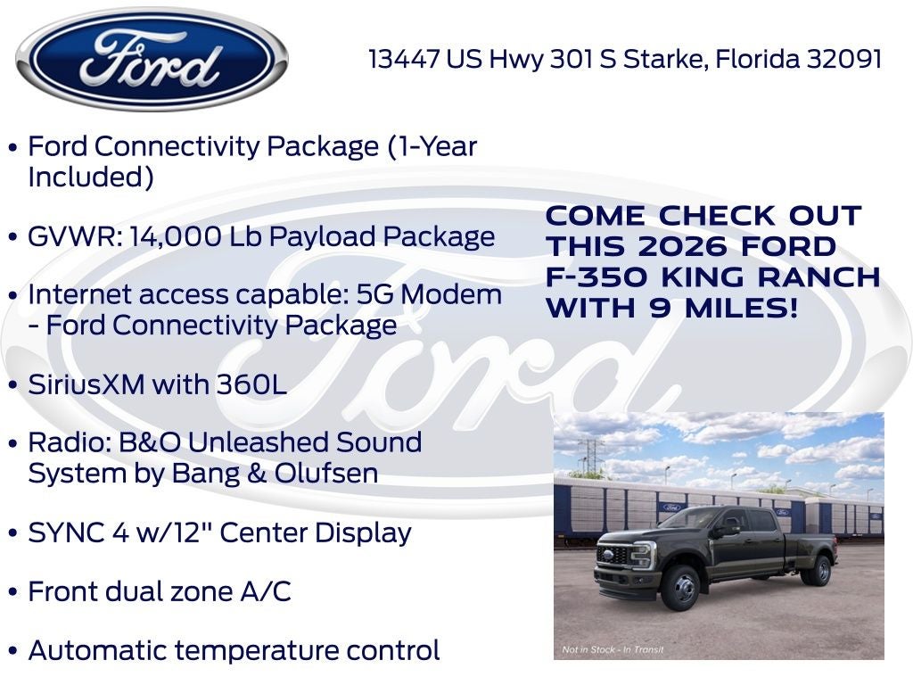 2026 Ford F-350SD King Ranch DRW 720A