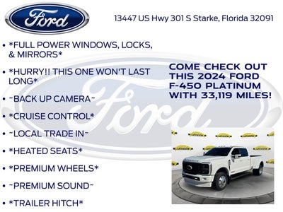 2024 Ford F-450SD Platinum DRW