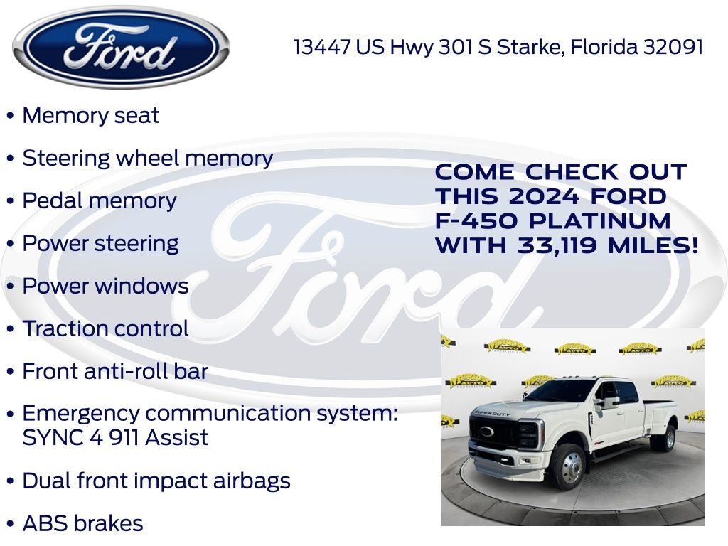 2024 Ford F-450SD Platinum DRW