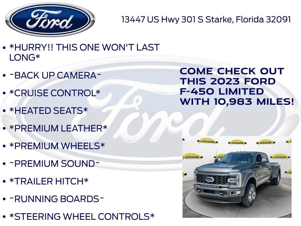2023 Ford F-450SD Limited DRW