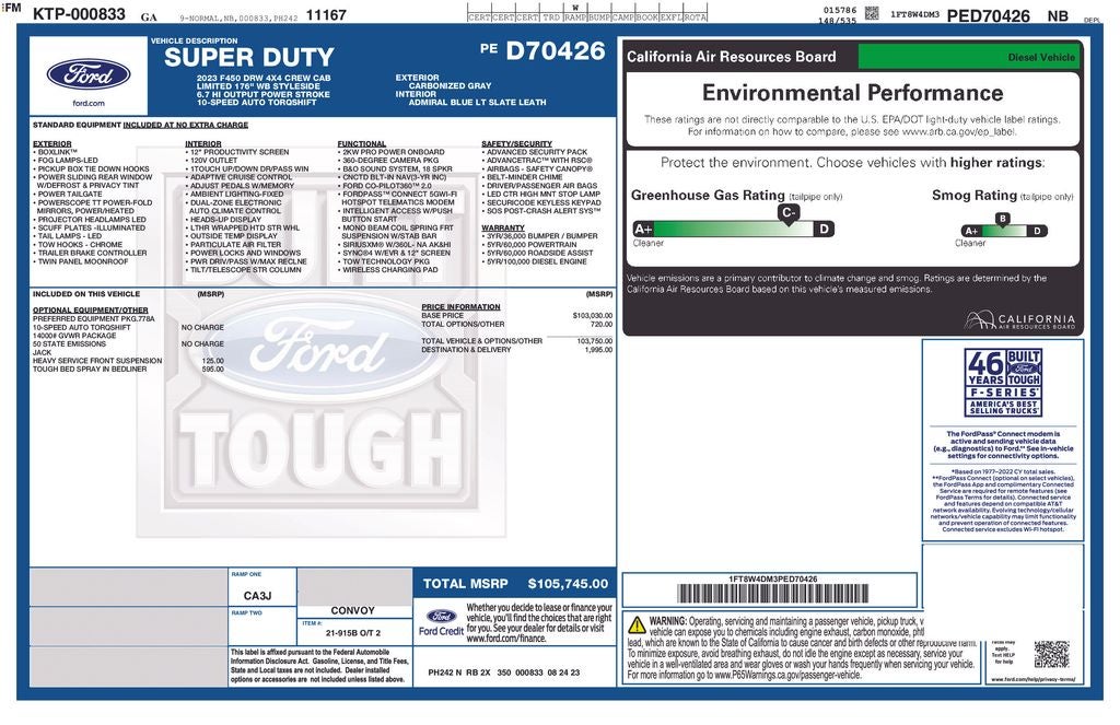 2023 Ford F-450SD Limited DRW