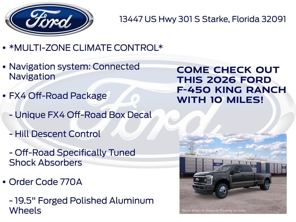 2026 Ford F-450SD King Ranch DRW 770A