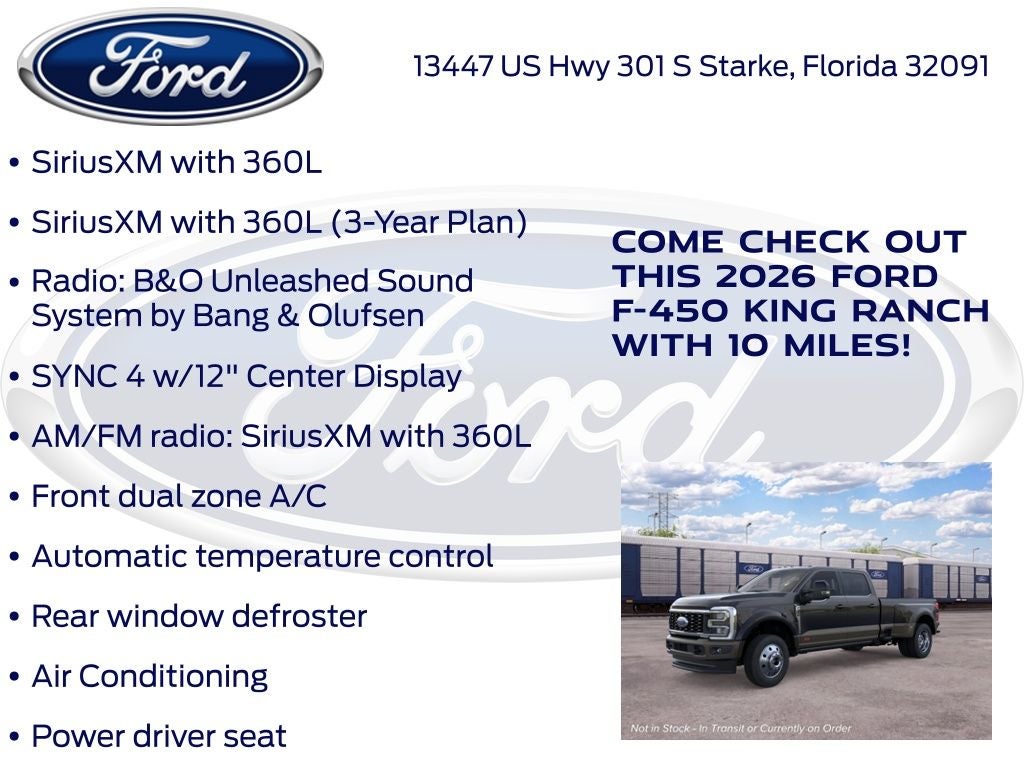 2026 Ford F-450SD King Ranch DRW 770A
