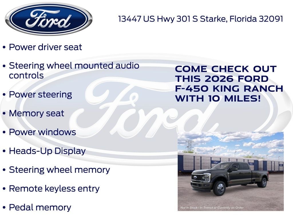 2026 Ford F-450SD King Ranch DRW 770A