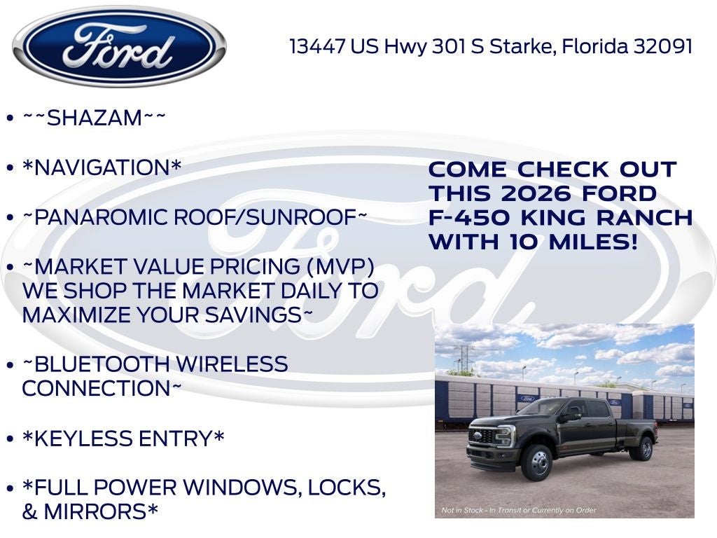 2026 Ford F-450SD King Ranch DRW 770A