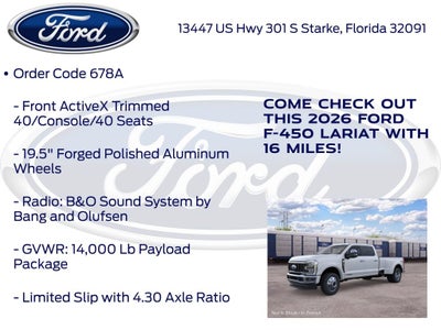 2026 Ford F-450SD Lariat DRW 678A
