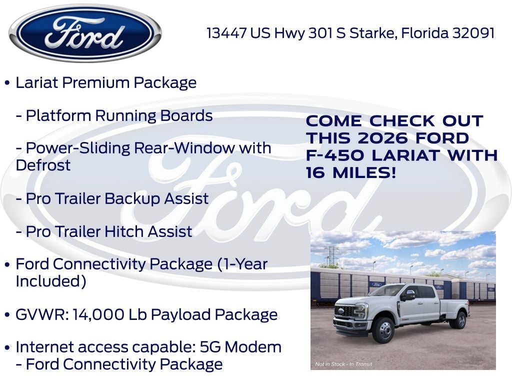 2026 Ford F-450SD Lariat DRW 678A