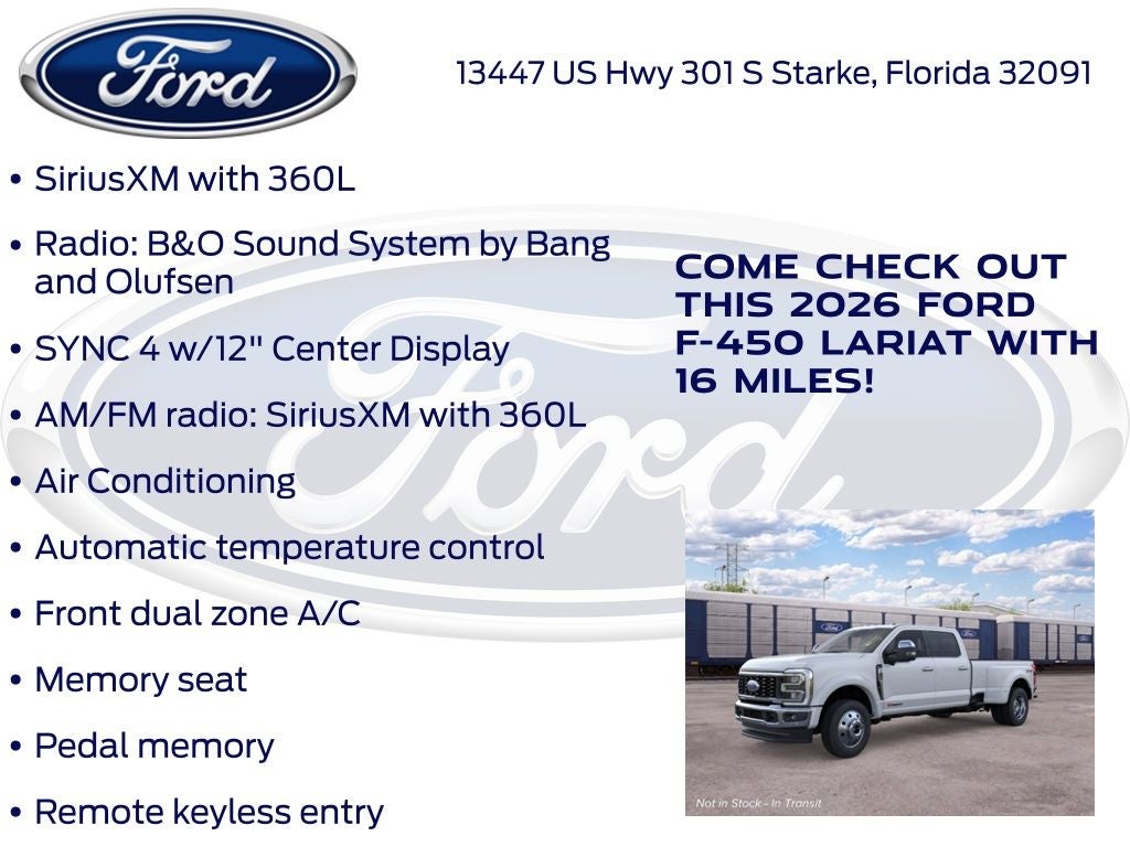 2026 Ford F-450SD Lariat DRW 678A