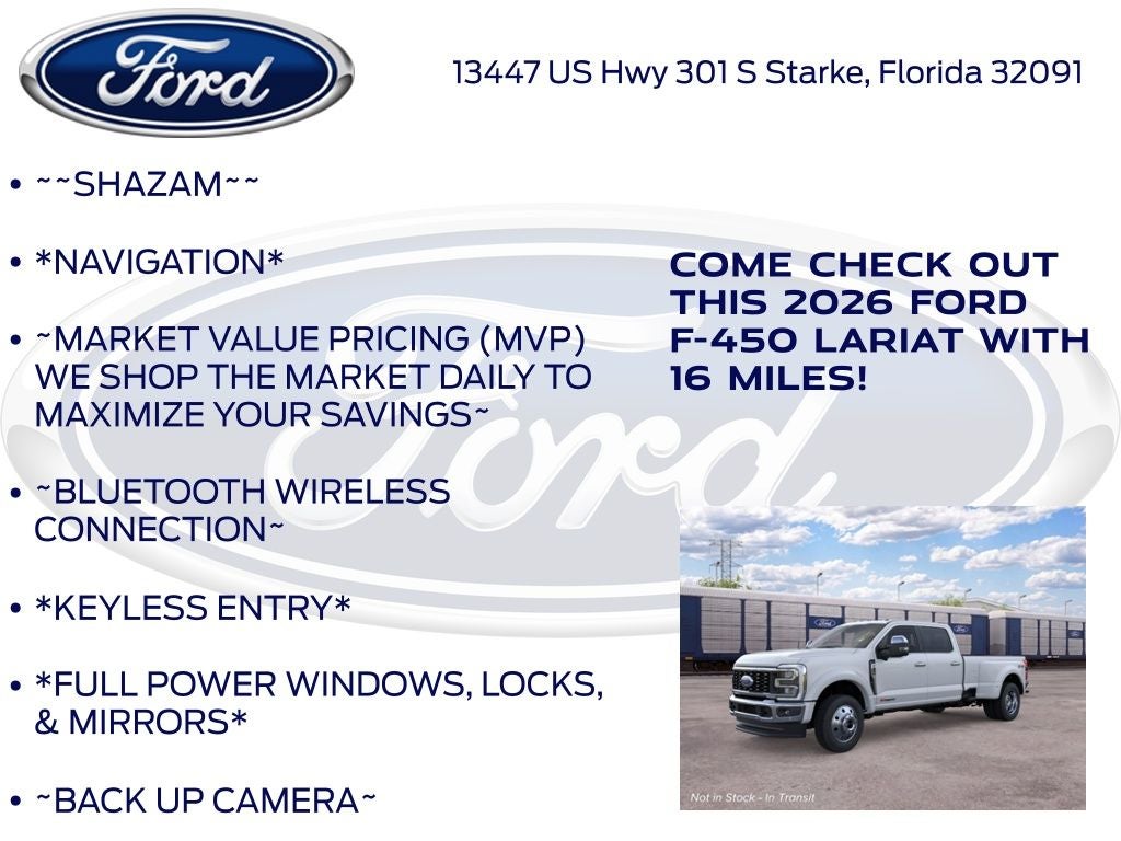 2026 Ford F-450SD Lariat DRW 678A