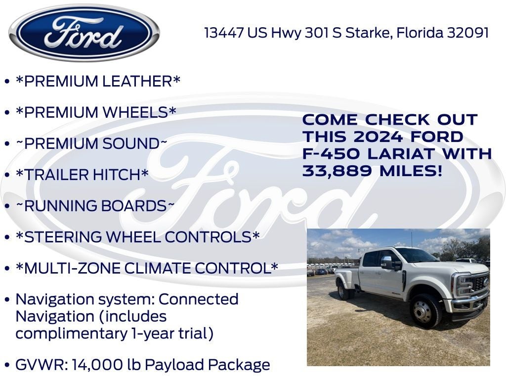 2024 Ford F-450SD Lariat DRW