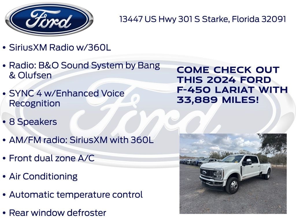 2024 Ford F-450SD Lariat DRW