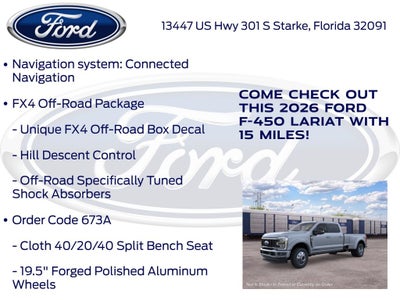 2026 Ford F-450SD Lariat DRW 678A