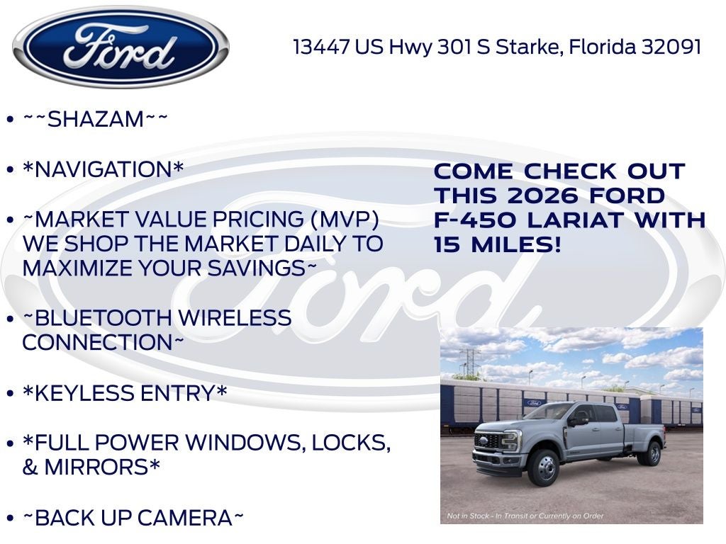 2026 Ford F-450SD Lariat DRW 678A