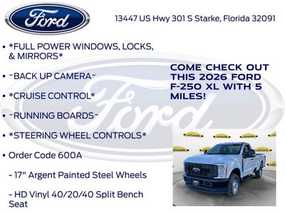 2026 Ford F-250SD XL 600A