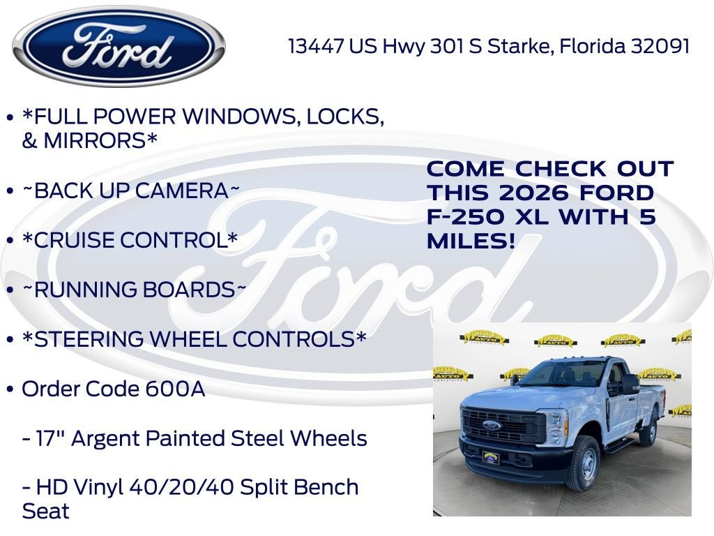 2026 Ford F-250SD XL 600A