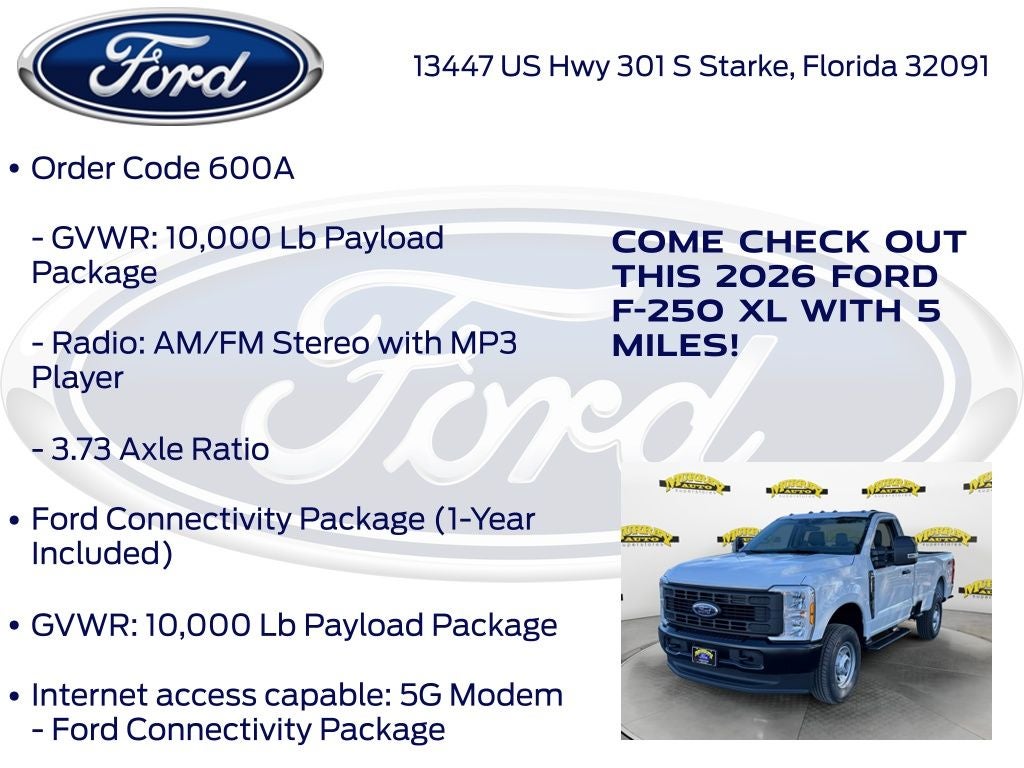 2026 Ford F-250SD XL 600A