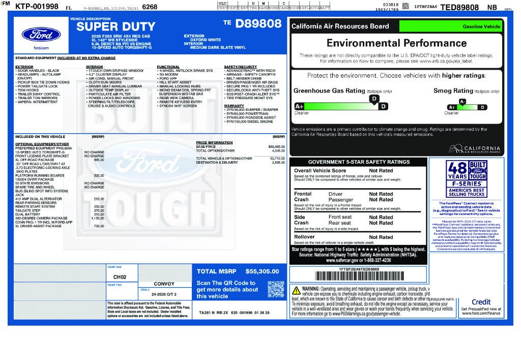 2026 Ford F-250SD XL 600A