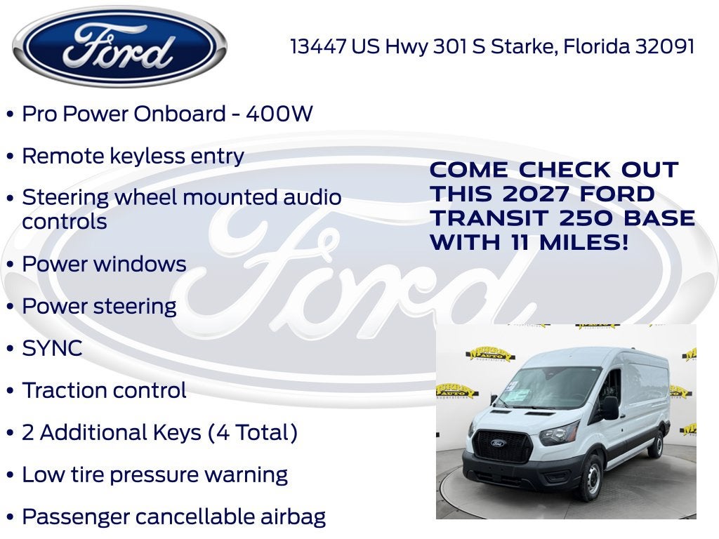 2027 Ford Transit-250 Base 101A