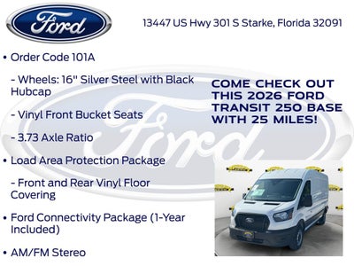 2026 Ford Transit-250 Base Medium Roof Cargo 101A