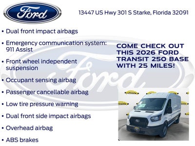 2026 Ford Transit-250 Base Medium Roof Cargo 101A