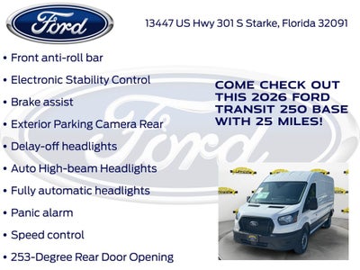 2026 Ford Transit-250 Base Medium Roof Cargo 101A