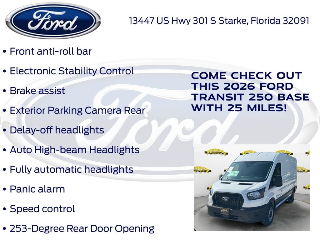 2026 Ford Transit-250 Base Medium Roof Cargo 101A