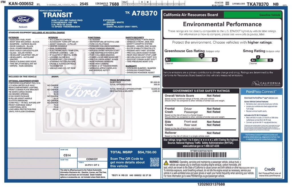 2026 Ford Transit-250 Base 101A