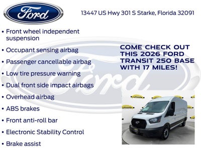 2026 Ford Transit-250 Base Medium Roof Cargo 101A