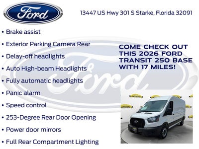 2026 Ford Transit-250 Base Medium Roof Cargo 101A